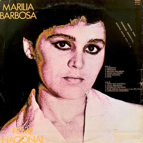 Marilia Barbosa ‎Filme Nacional LP レコード Marilia Barbosa / Filme Nacional | Especial Records