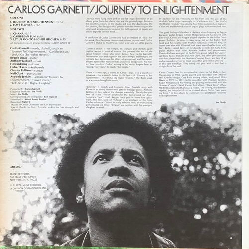 Carlos Garnett / Journey To Enlightenment | Especial Records