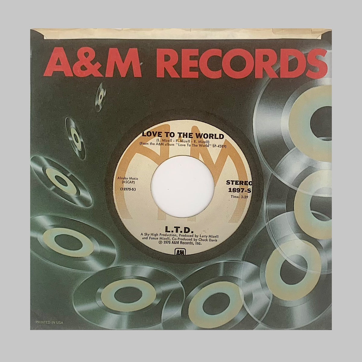 L.T.D. / Love To The World c/w Get Your It Together