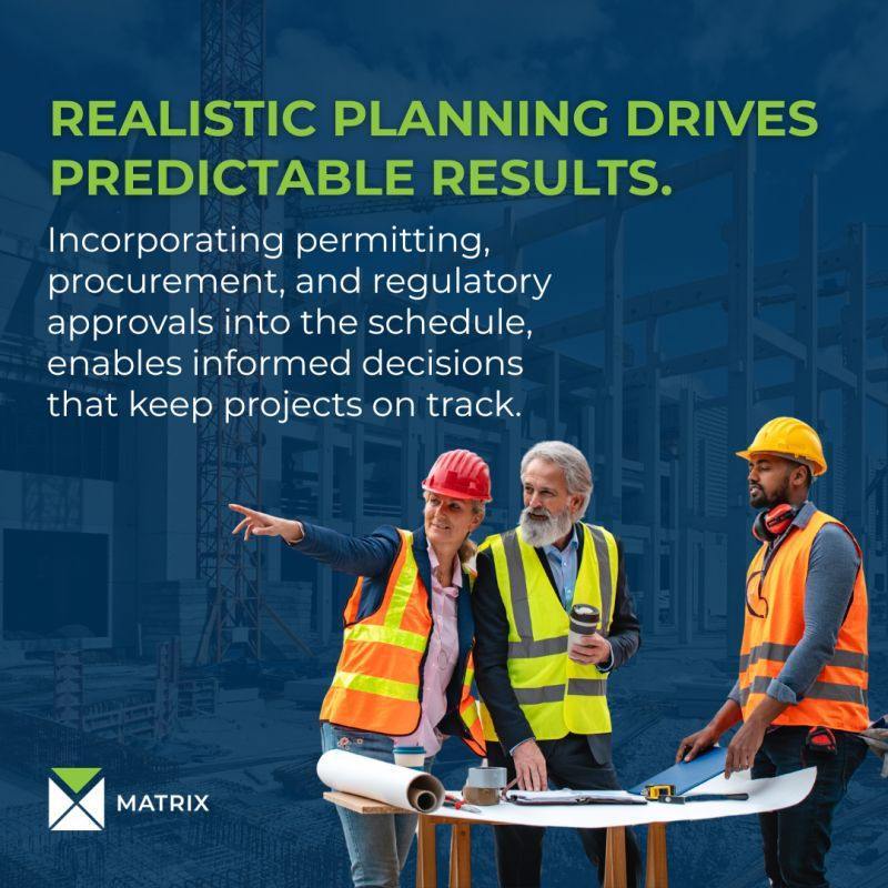 A strong project starts with a realistic schedule. 