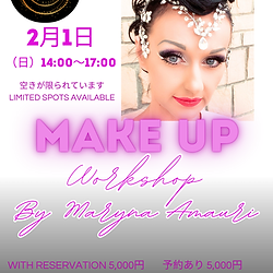 Make up workshop @nrg space maryna amauri yokohama