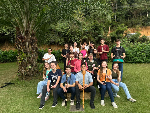 Conjunto de flautas da ADL recebe formação com o músico Bruno Kriger Neitzel