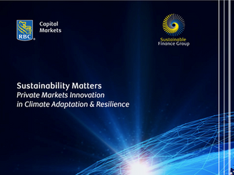 RBC Capital Markets' latest report on climate adaptation