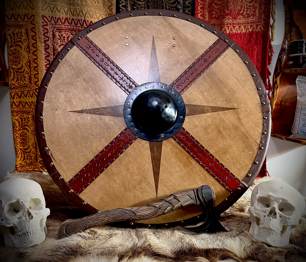 Thumbnail: Viking Rune Bar War Shield