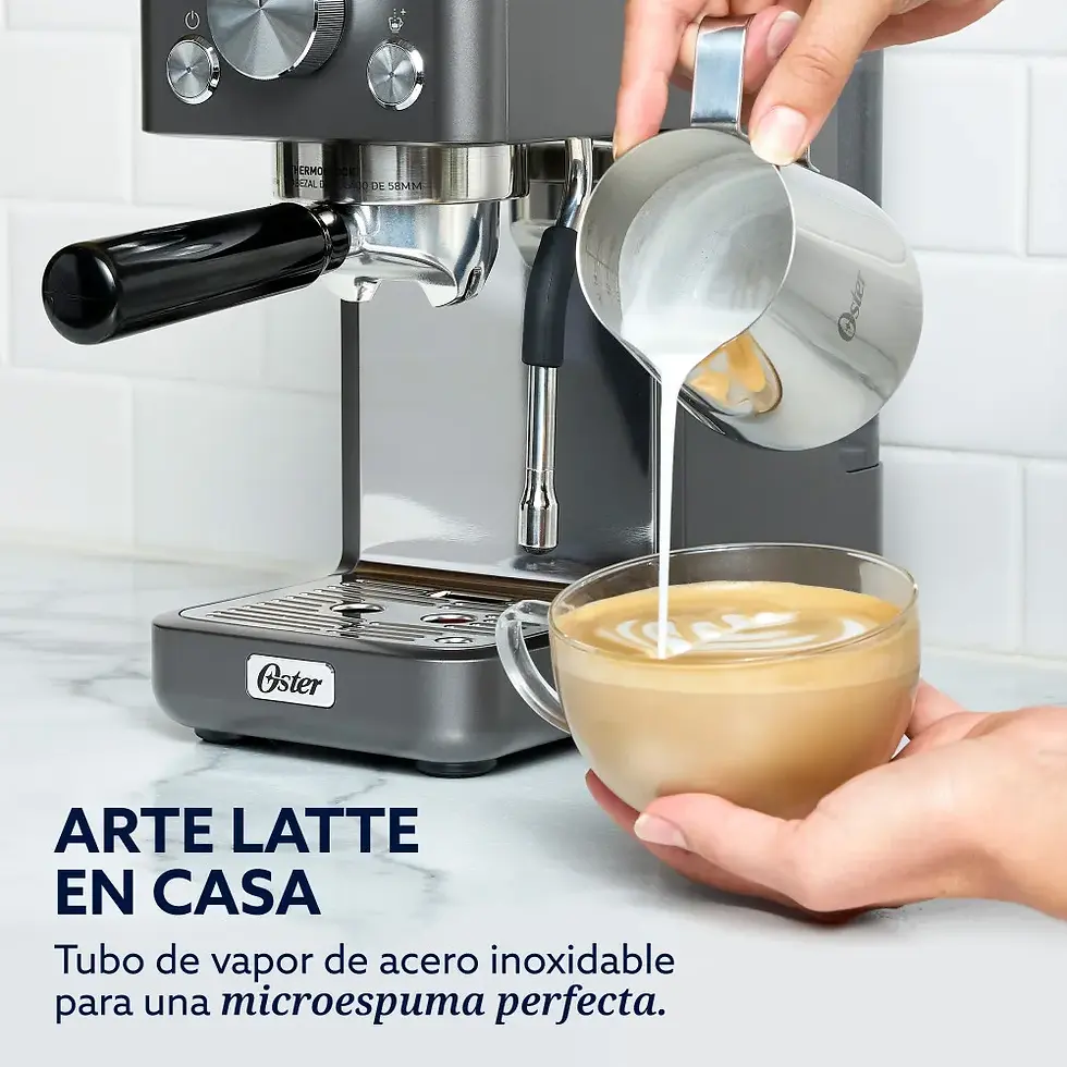 Miniatura: Oster Cafetera Espresso Perfect Brew Compacta, de 15 bar.