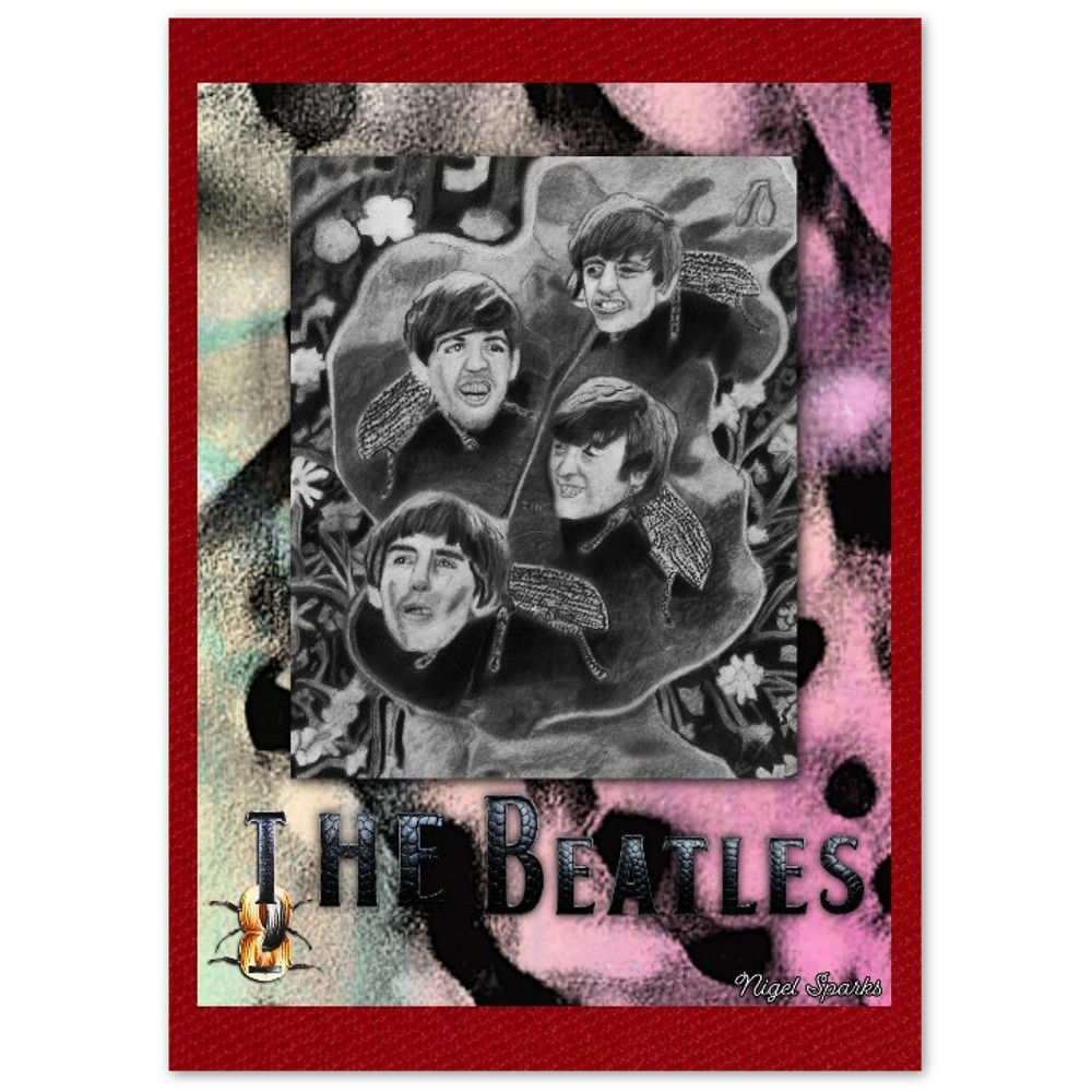 The Beatles Art Inspired Birthday Cards (Pack of 10)
