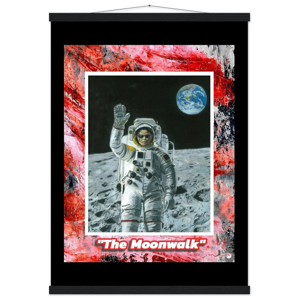 Thumbnail: Michael Jackson Poster with Hanger ("The Moonwalk")