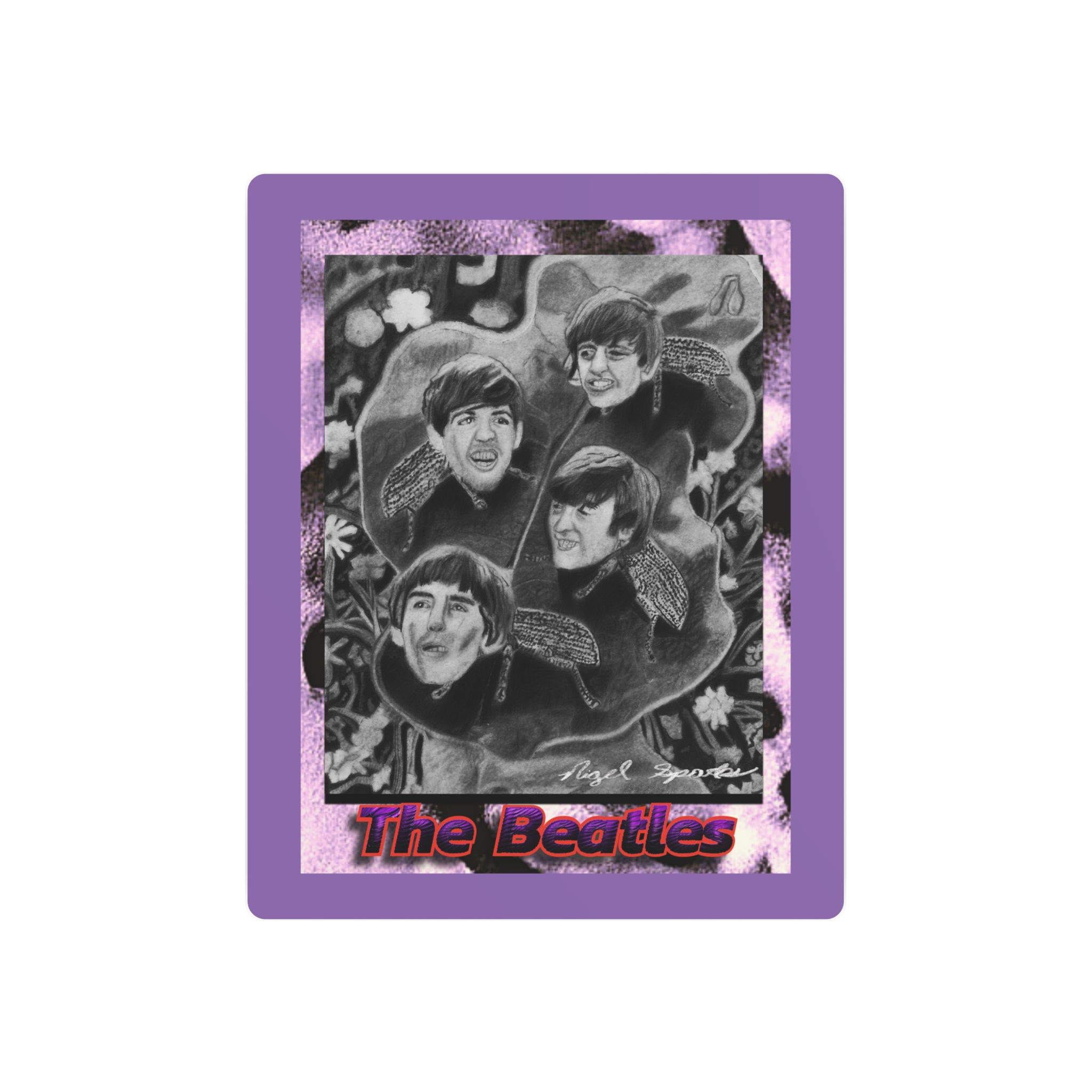 The Beatles Metal Art Sign