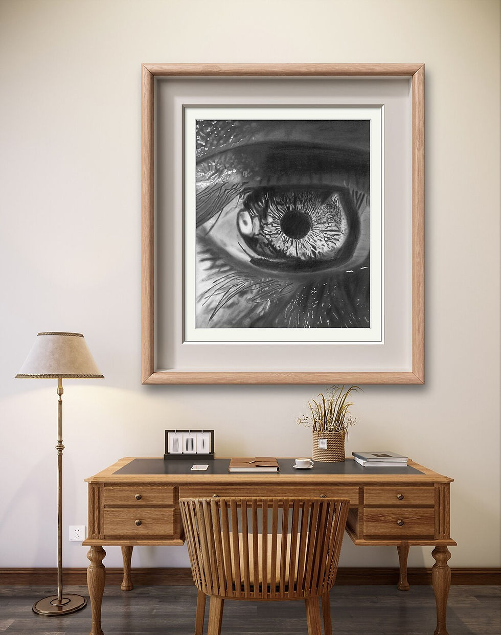 Thumbnail: "Eye" Graphite Pencil Drawing Print (Downloadable File)
