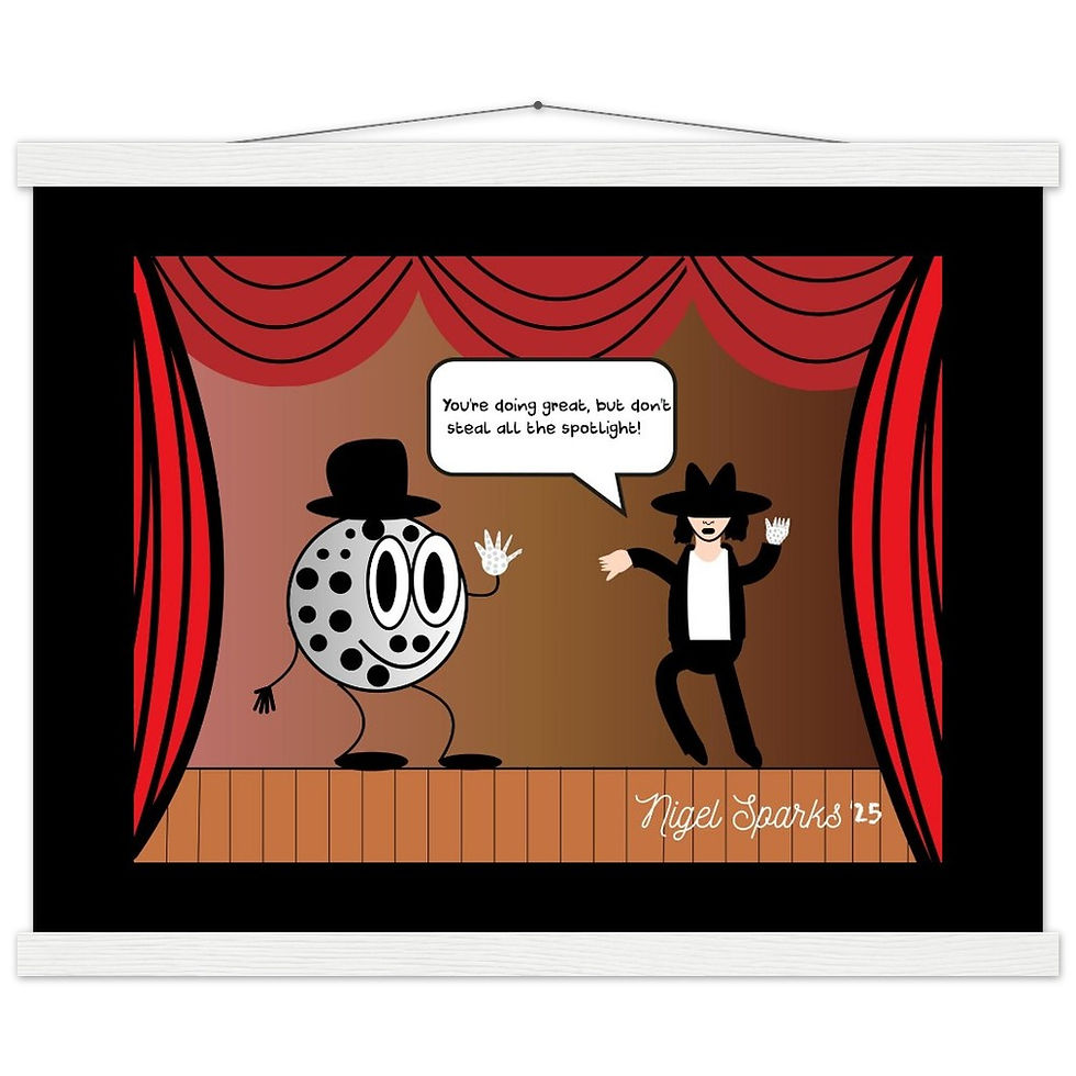 Thumbnail: Michael Jackson Poster with Hanger ("Moon, Walk, and Shine")