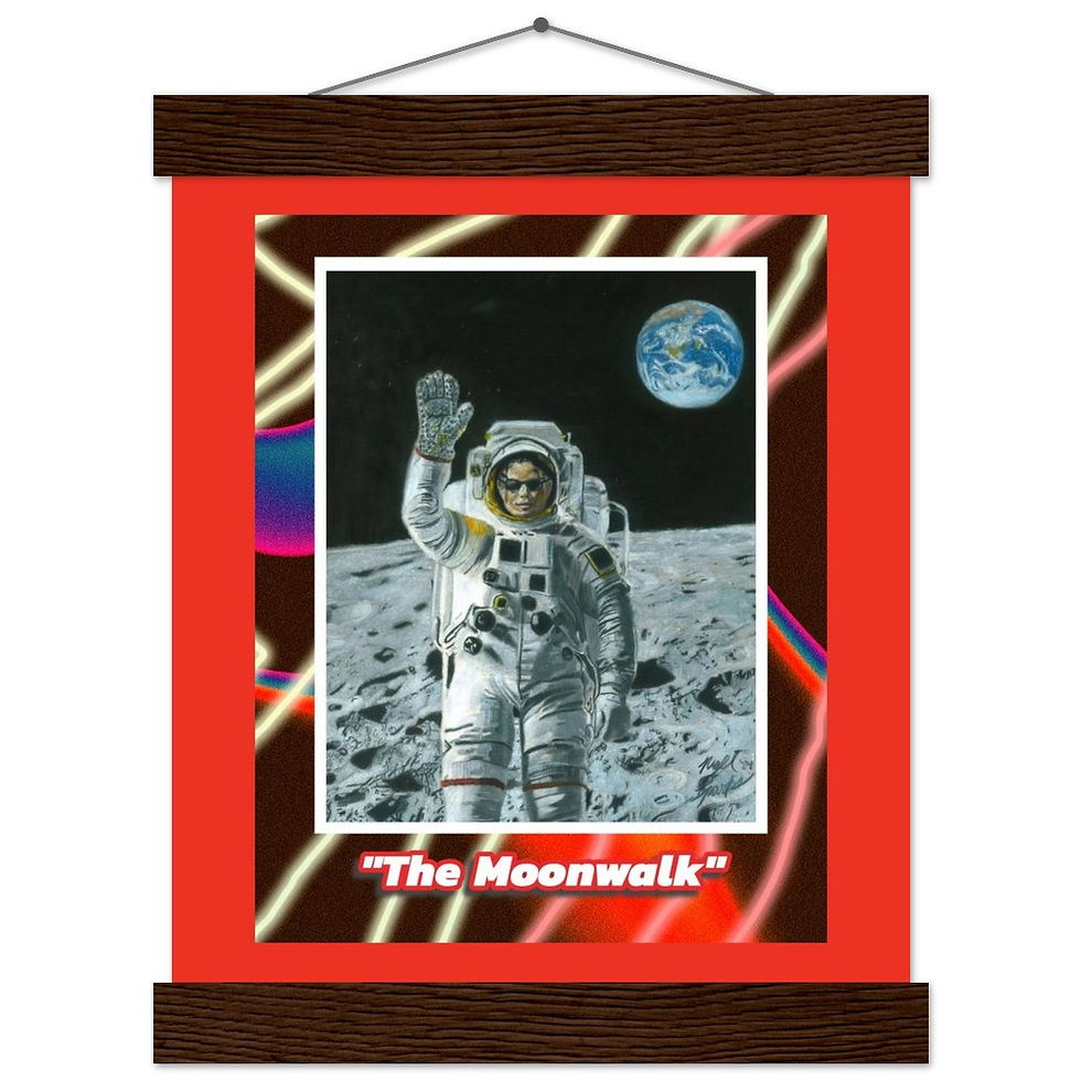 Thumbnail: Michael Jackson Poster with Hanger ("The Moonwalk")