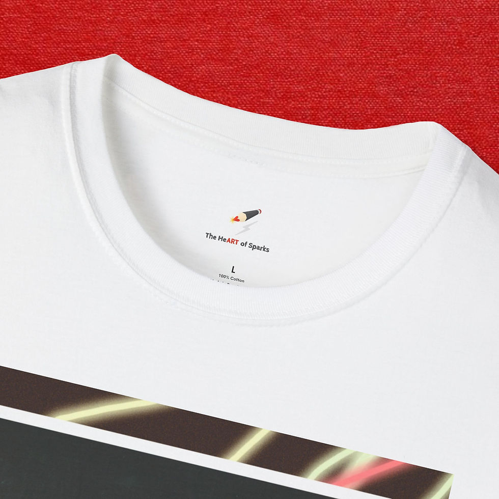 Thumbnail: "The Moonwalk" T-Shirt with Graphic Design Inspired Background