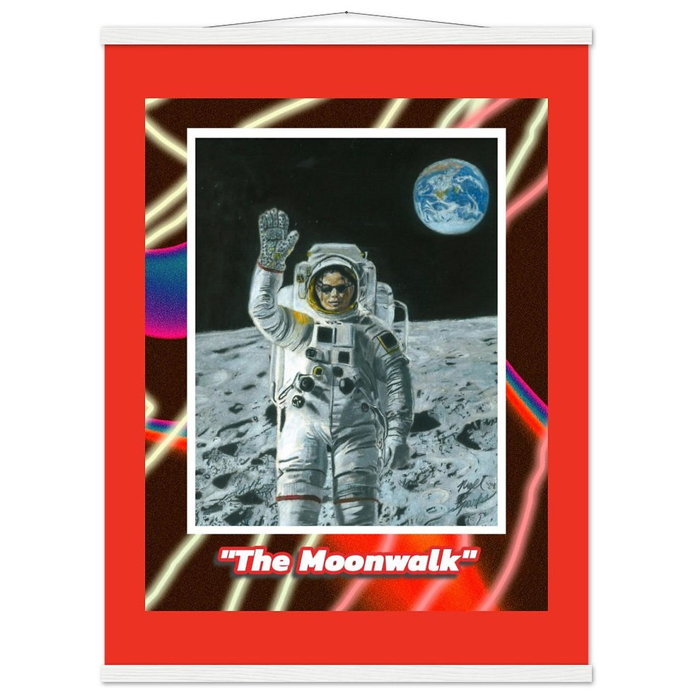 Thumbnail: Michael Jackson Poster with Hanger ("The Moonwalk")