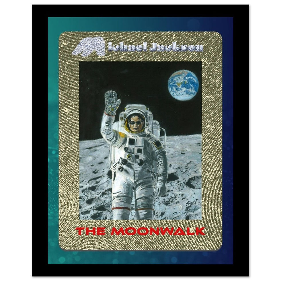 Thumbnail: "The Moonwalk" Unframed Drawing Print