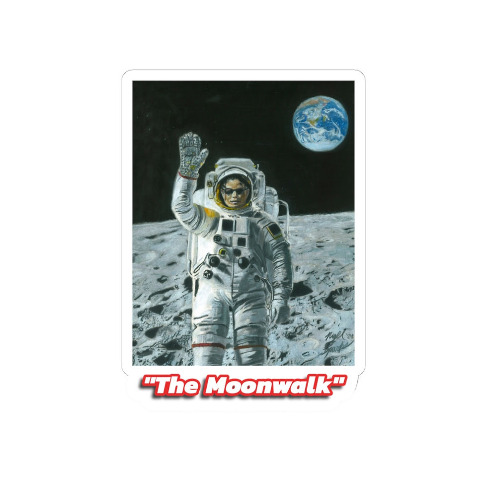 Thumbnail: "The Moonwalk" Kiss-Cut Sticker (Michael Jackson Collectible)