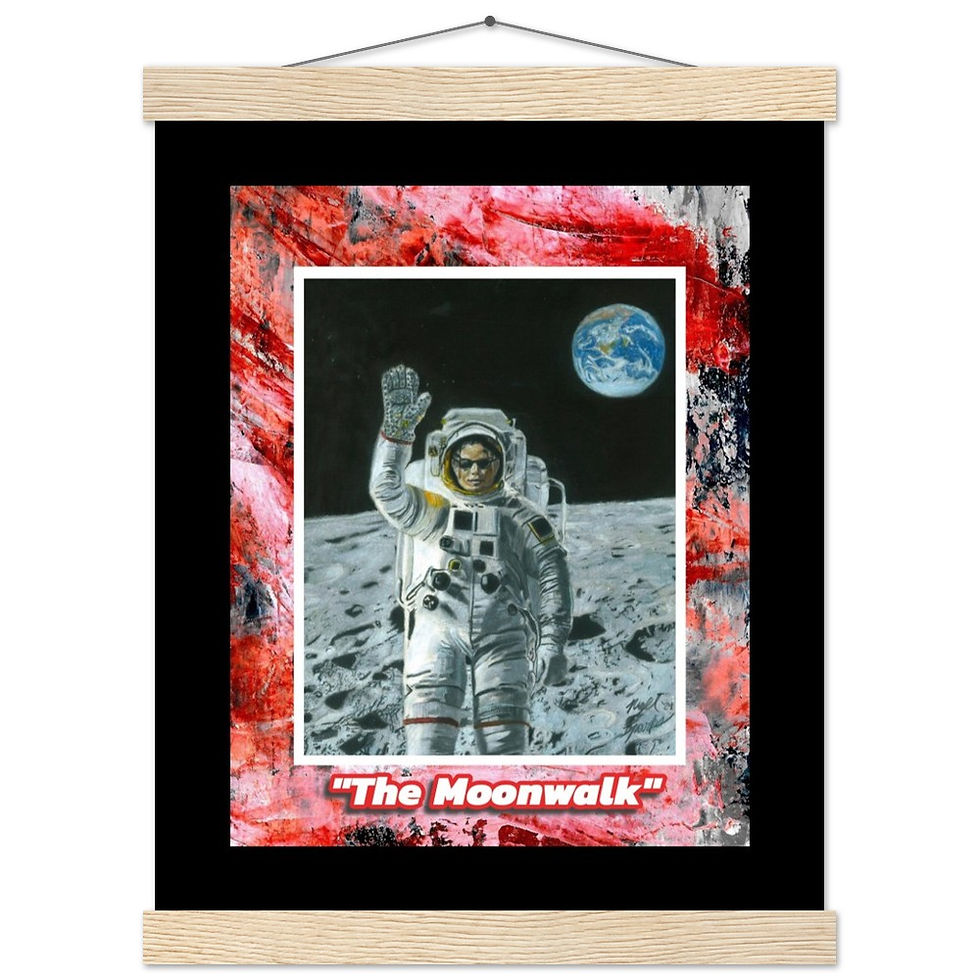 Thumbnail: Michael Jackson Poster with Hanger ("The Moonwalk")