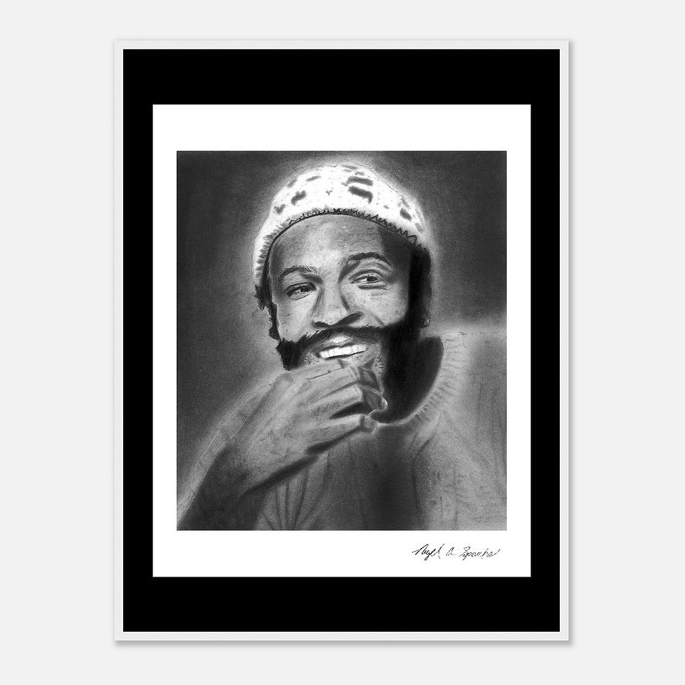 Thumbnail: Marvin Gaye Framed Drawing Print