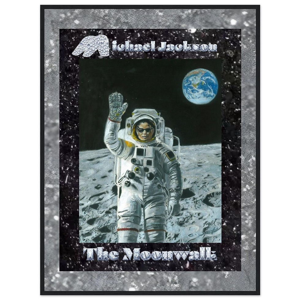 Thumbnail: "The Moonwalk"- Michael Jackson Art Inspired Framed Poster