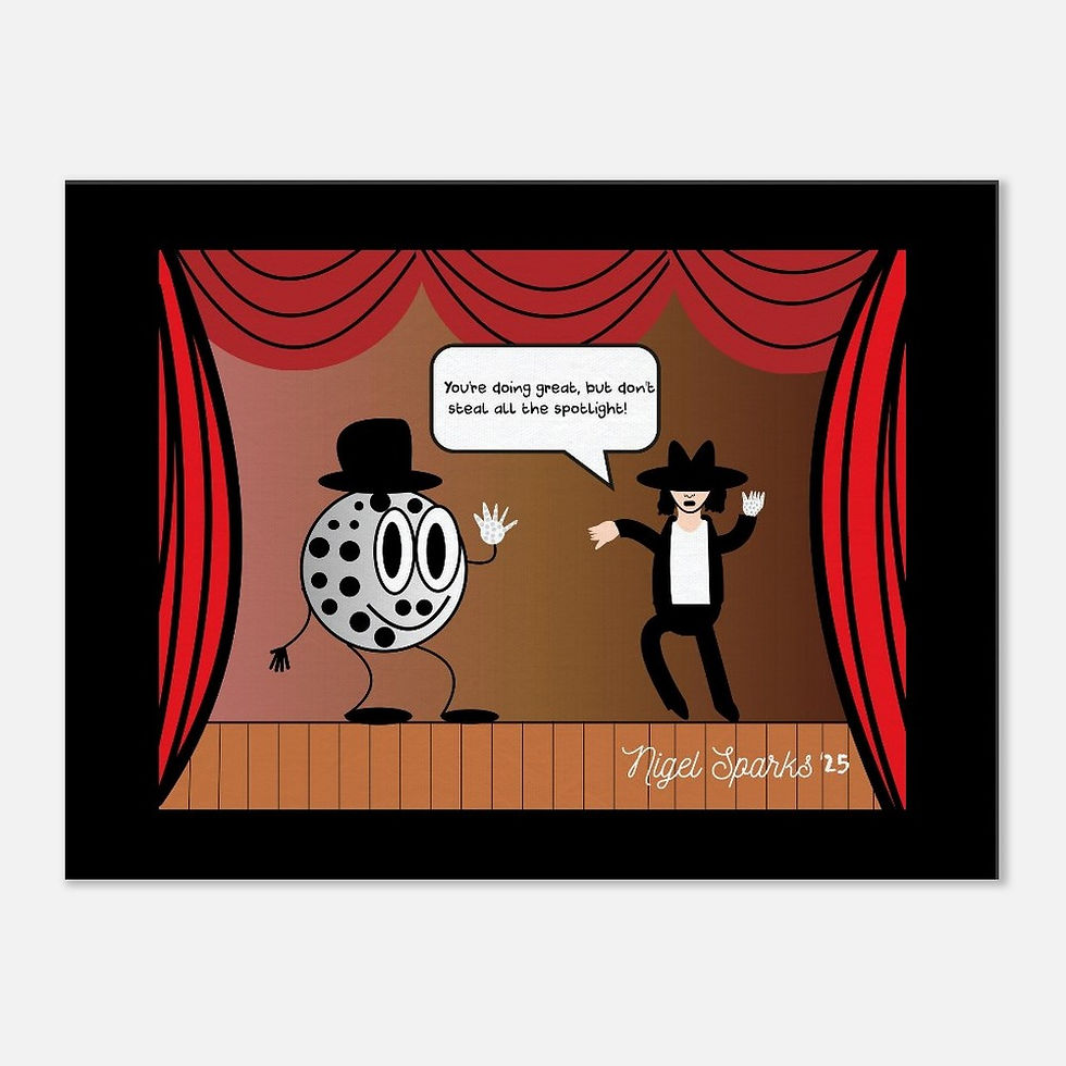 Thumbnail: Michael Jackson Canvas Art Print ("Moon, Walk, and Shine")