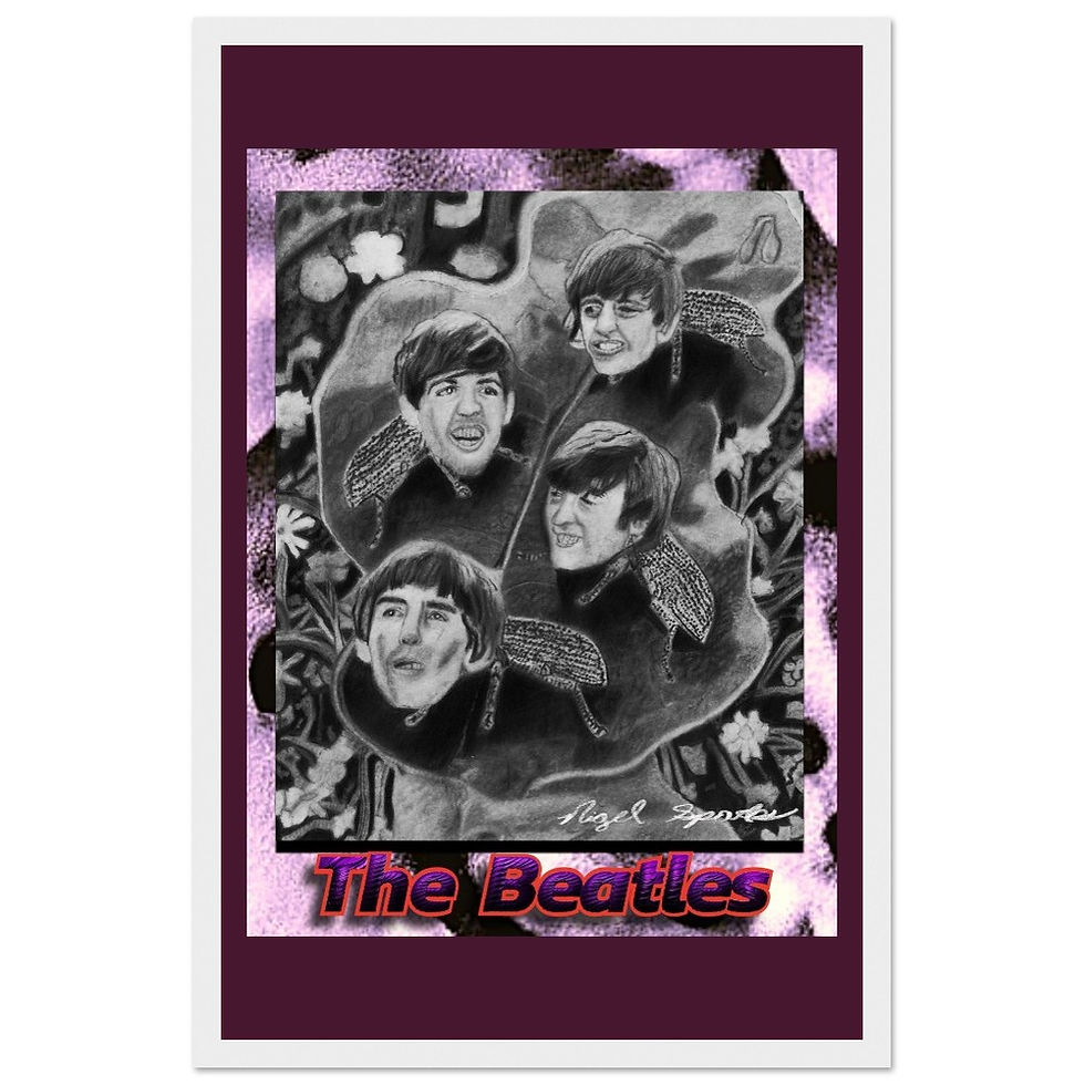 Thumbnail: "The Beatles" Wooden Framed Art Print