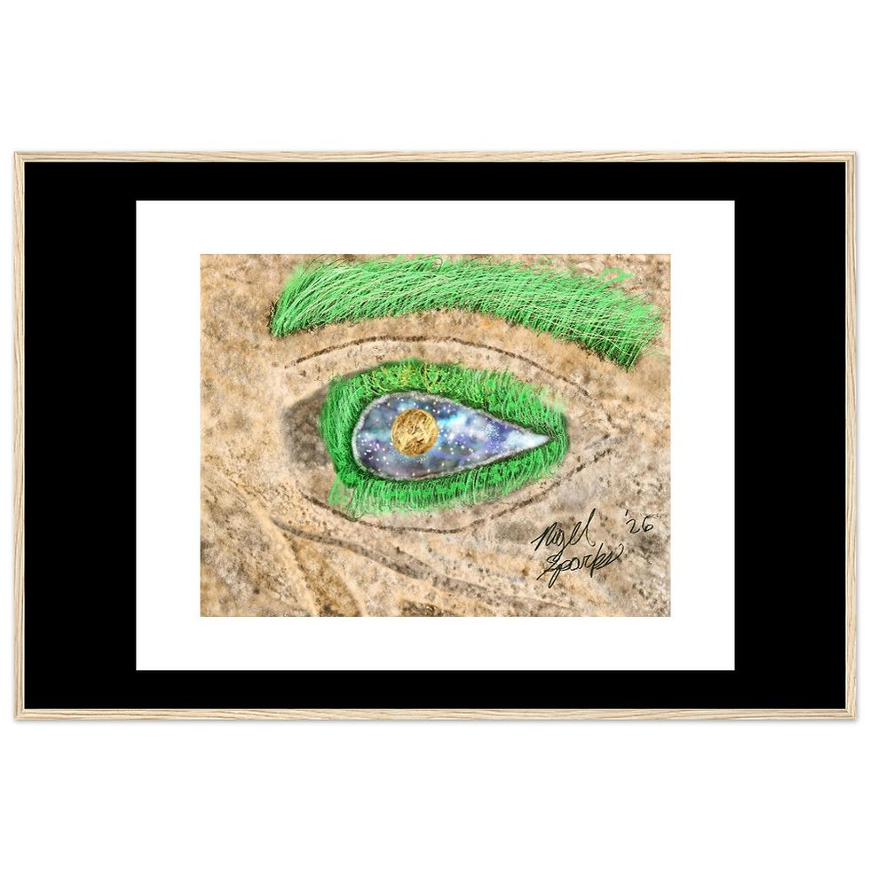 Thumbnail: "Cosmic Gaze" Digital Illustration (Framed Poster)