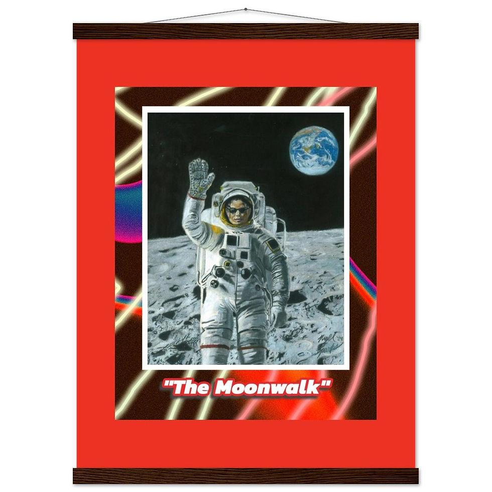 Thumbnail: Michael Jackson Poster with Hanger ("The Moonwalk")