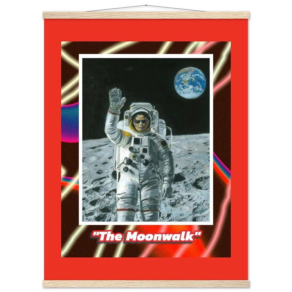 Thumbnail: Michael Jackson Poster with Hanger ("The Moonwalk")