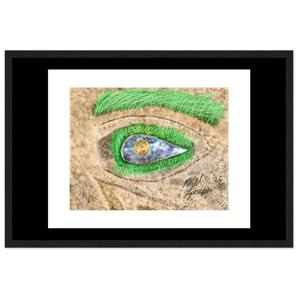 Thumbnail: "Cosmic Gaze" Digital Illustration (Framed Poster)