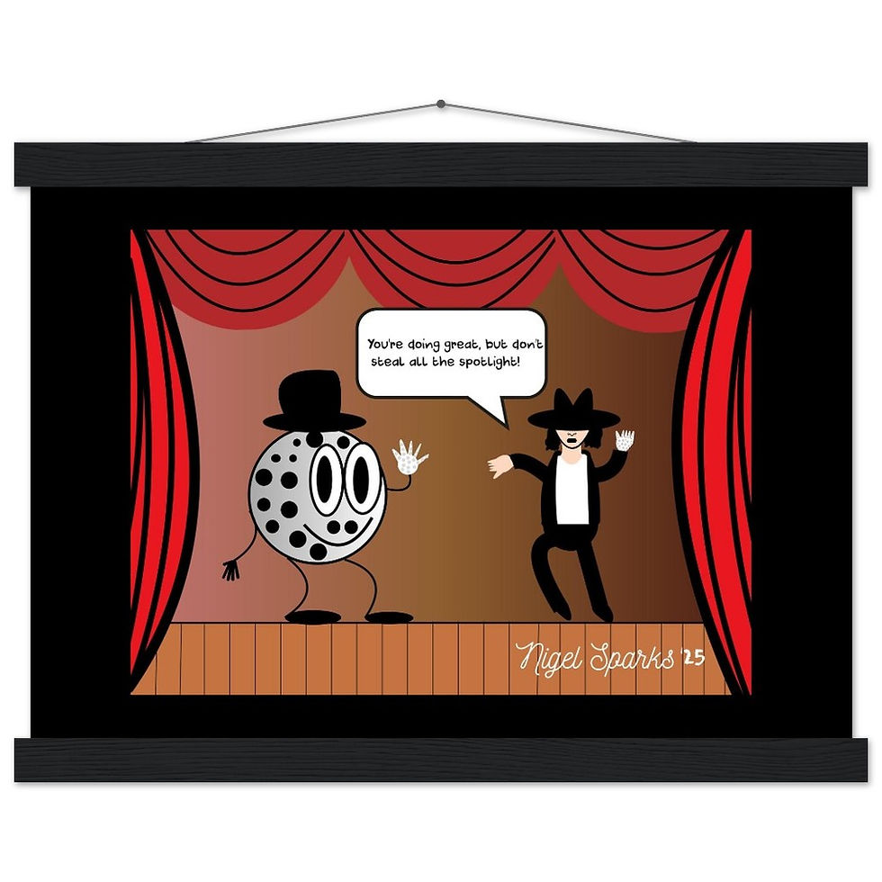 Thumbnail: Michael Jackson Poster with Hanger ("Moon, Walk, and Shine")