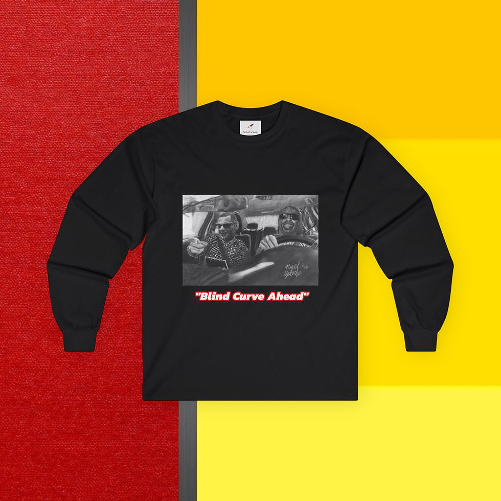 Thumbnail: Stevie Wonder and Ray Charles Long-Sleeved T-Shirt 
