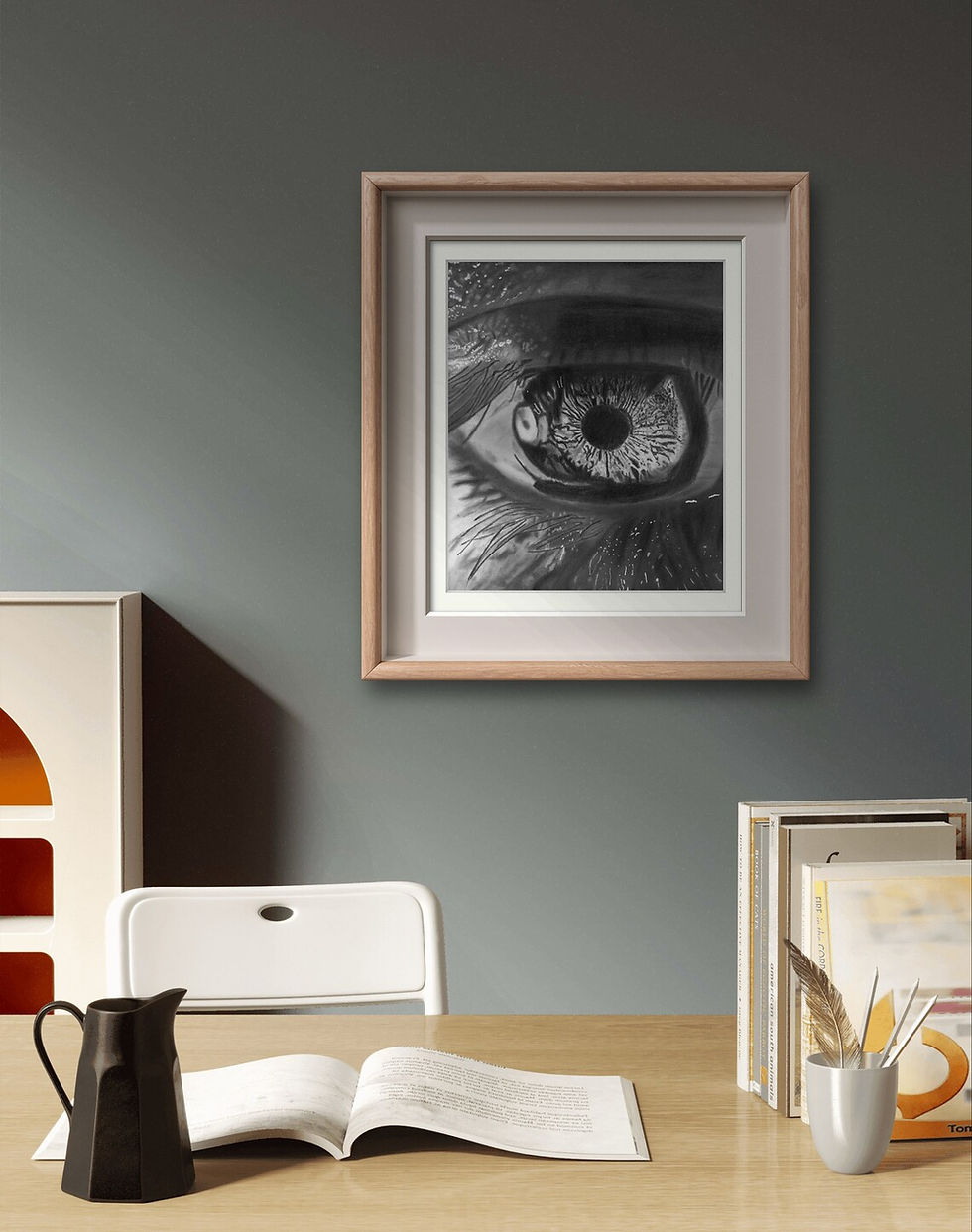 Thumbnail: "Eye" Graphite Pencil Drawing Print (Downloadable File)