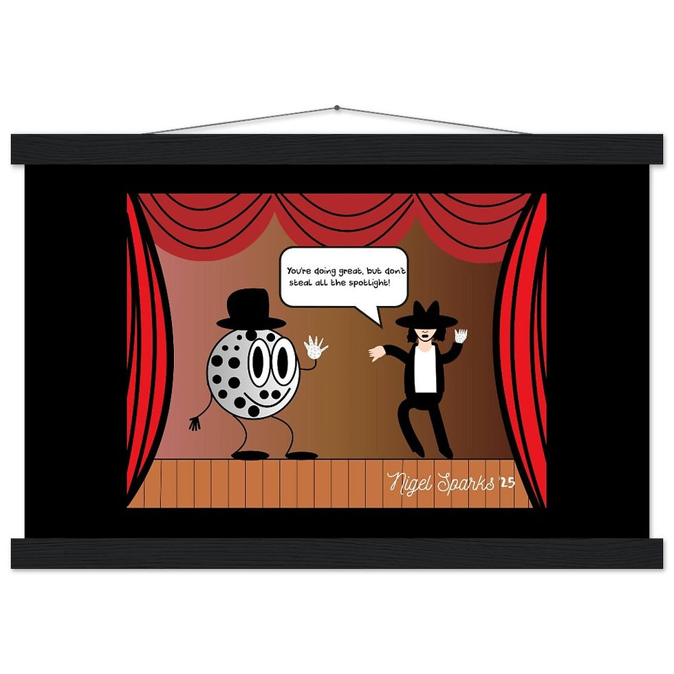 Thumbnail: Michael Jackson Poster with Hanger ("Moon, Walk, and Shine")