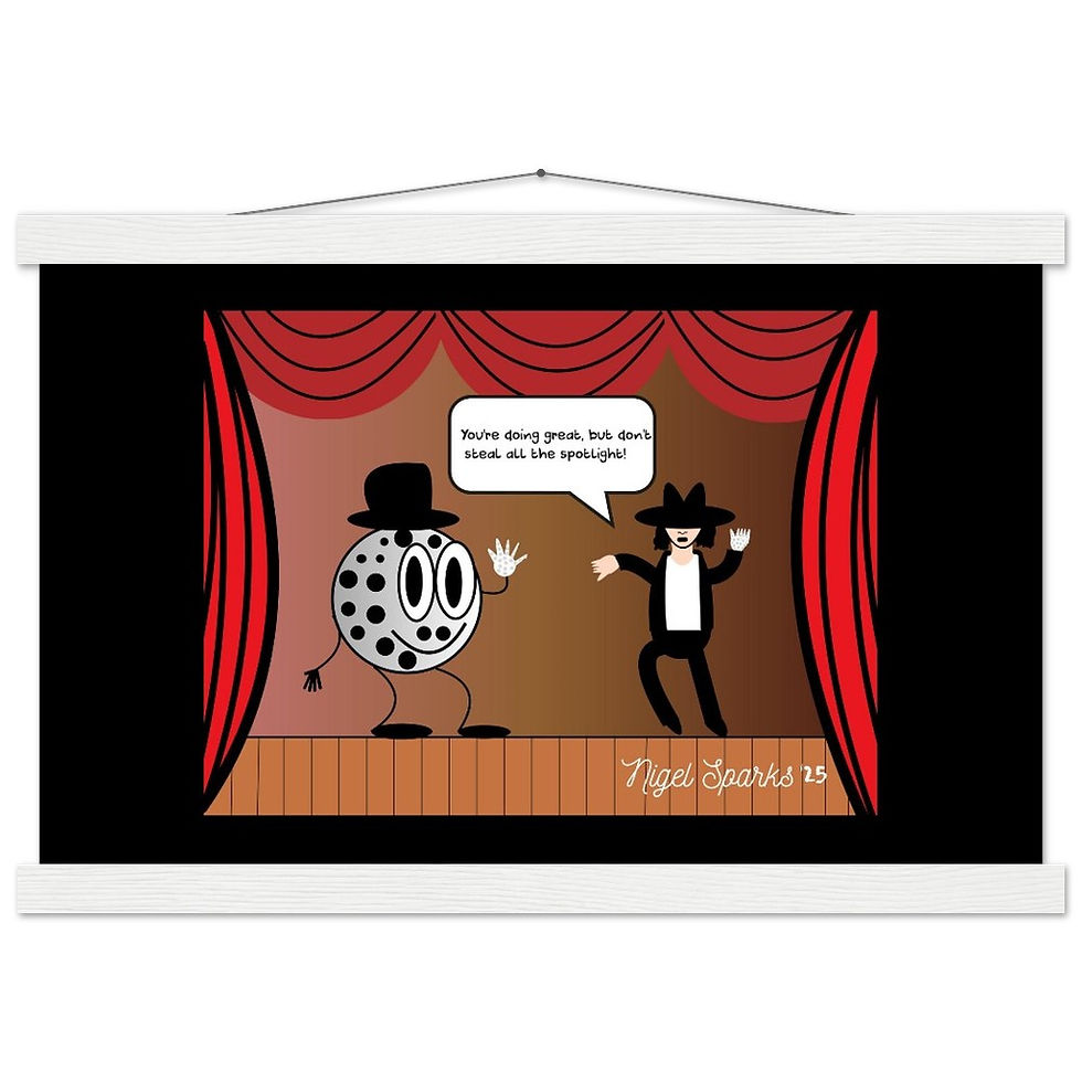 Thumbnail: Michael Jackson Poster with Hanger ("Moon, Walk, and Shine")