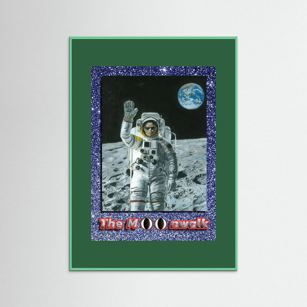 Thumbnail: "The Moonwalk" Framed Print with Mat