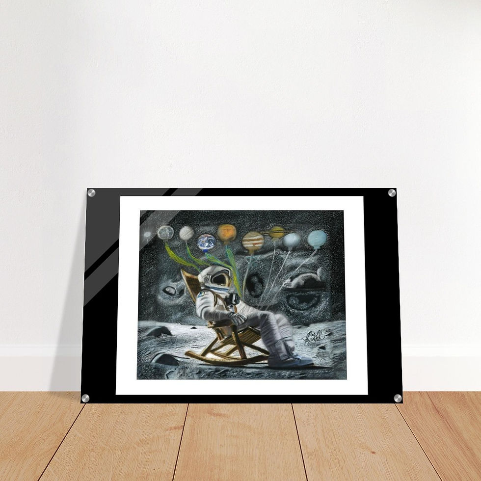 Thumbnail: Drawing Print on Acrylic Glass: ("Stars Align")