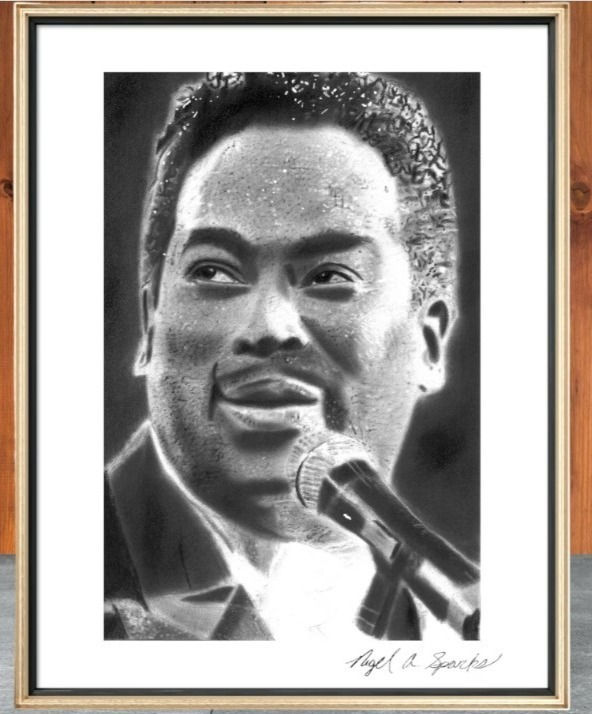 Thumbnail: "Luther Vandross" Graphite Drawing Print (Downloadable File)