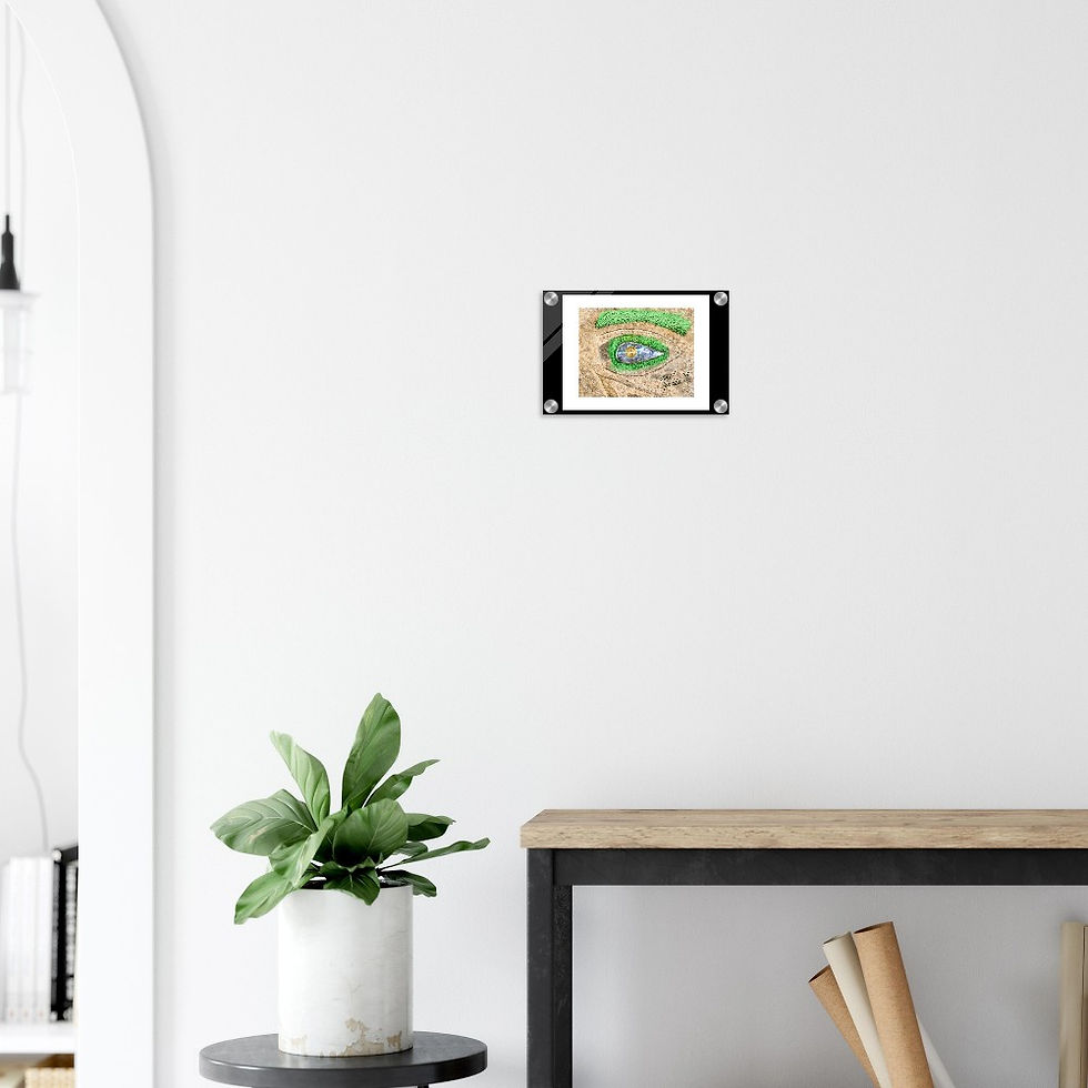 Thumbnail: "Cosmic Gaze" Digital Illustration Print (Acrylic Glass)