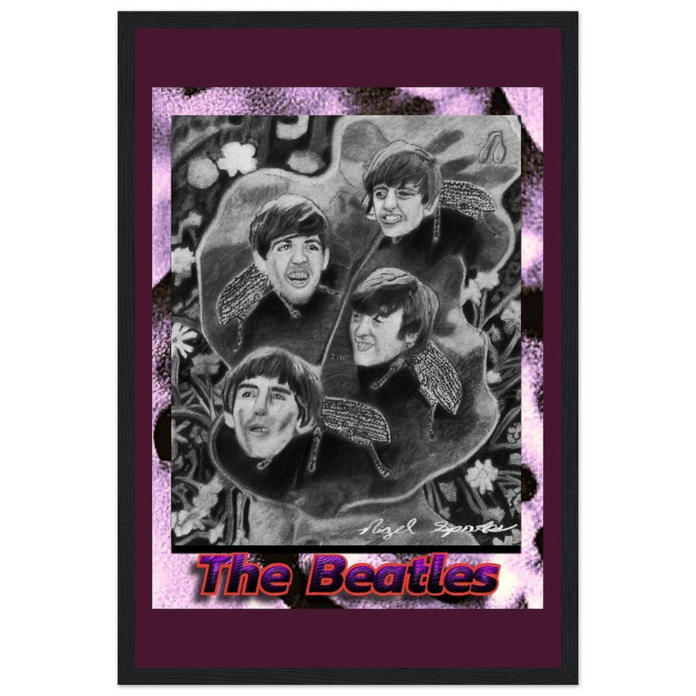 Thumbnail: "The Beatles" Wooden Framed Art Print