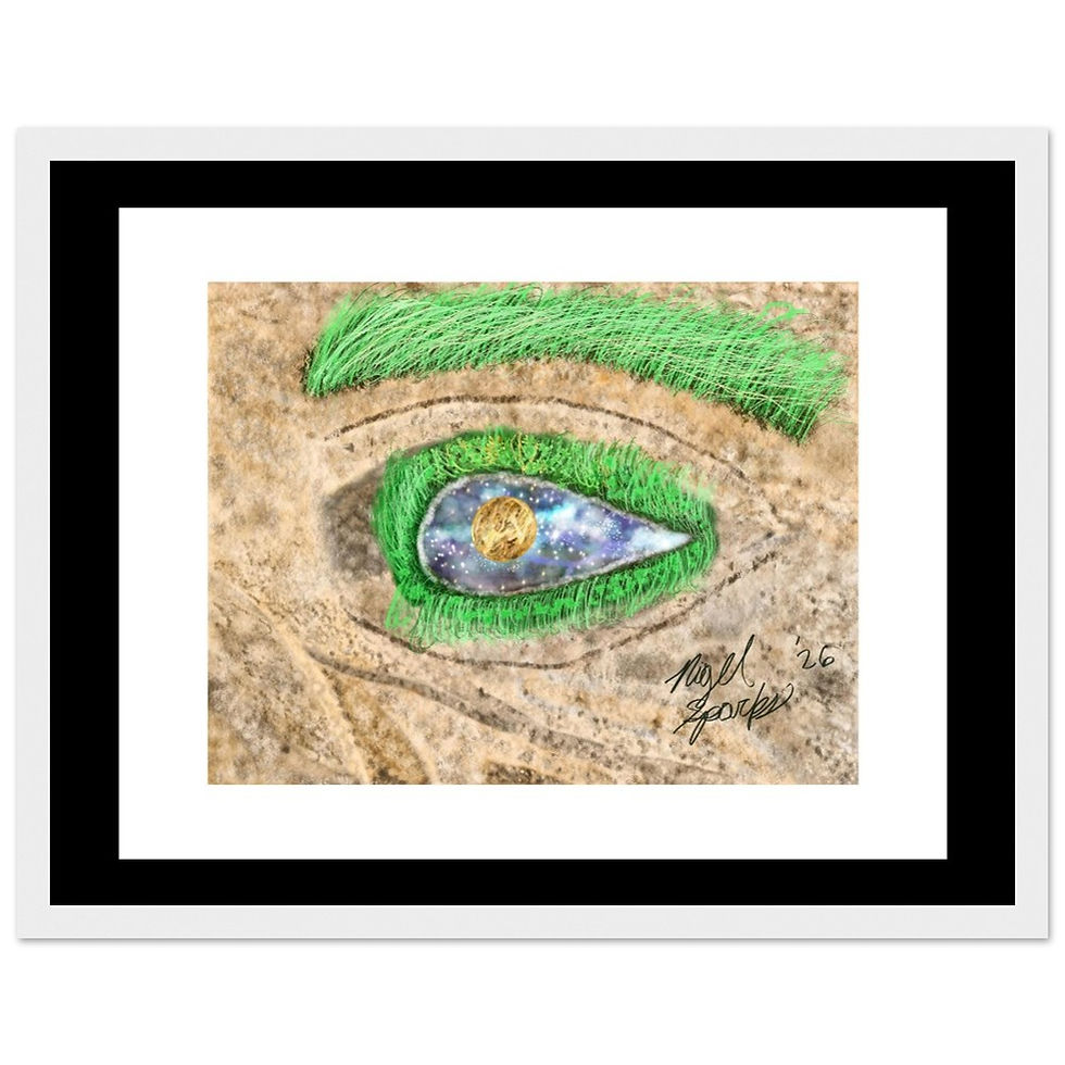 Thumbnail: "Cosmic Gaze" Digital Illustration (Framed Poster)
