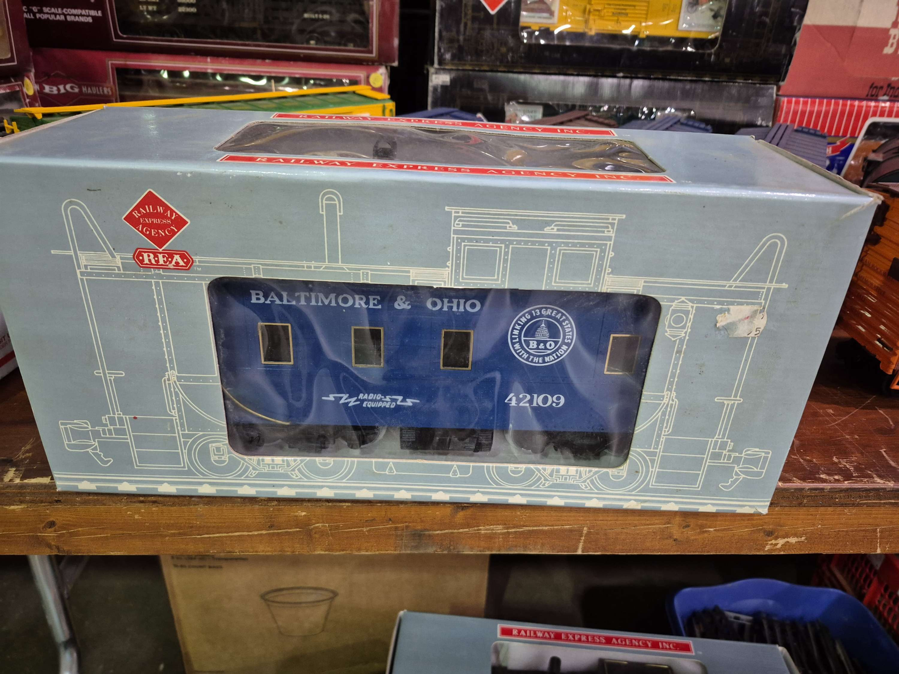 Aristocraft Long Steel Caboose Baltimore & Ohio