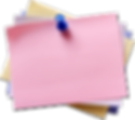 pink sticky note