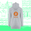 Thumbnail: Hoodie Dress Sweatshirt Woman Bitcoin Orange Visual Back