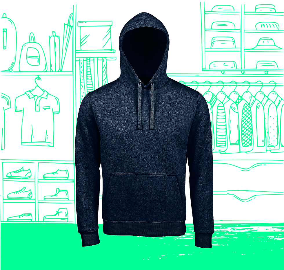 Thumbnail: Hoodie Sweatshirt Shiba &amp; Doge Visuel Dos