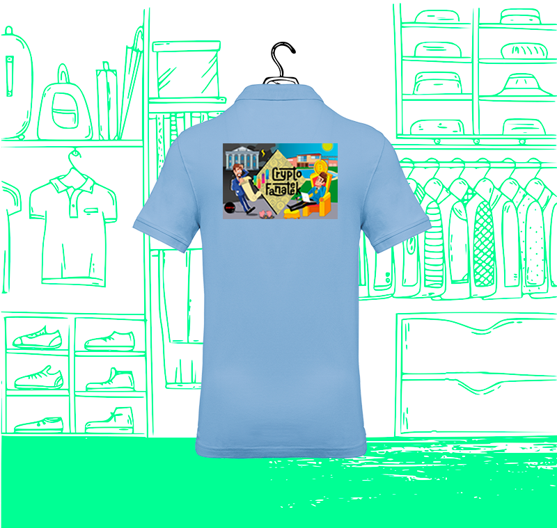 La Bonne Paye Herren-Poloshirt mit sichtbarer Rückseite