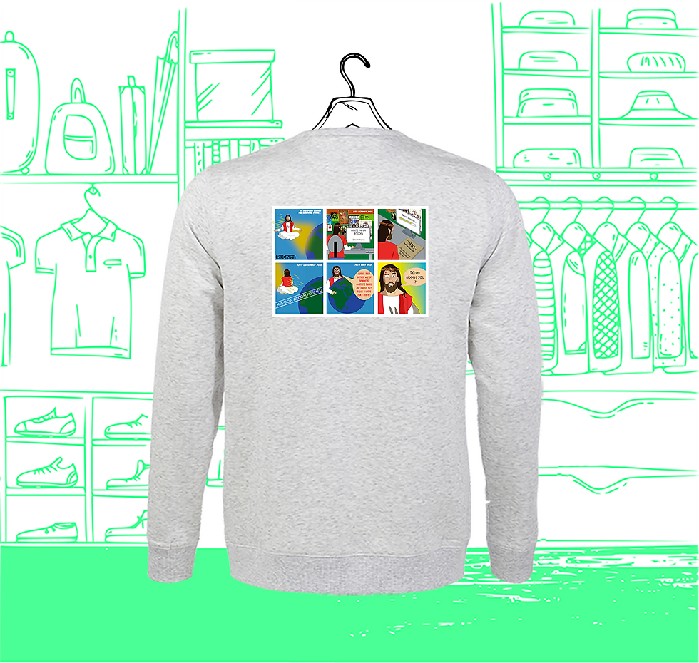 Miniatura: Sudadera Hombre BD Satoshi Visual Espalda