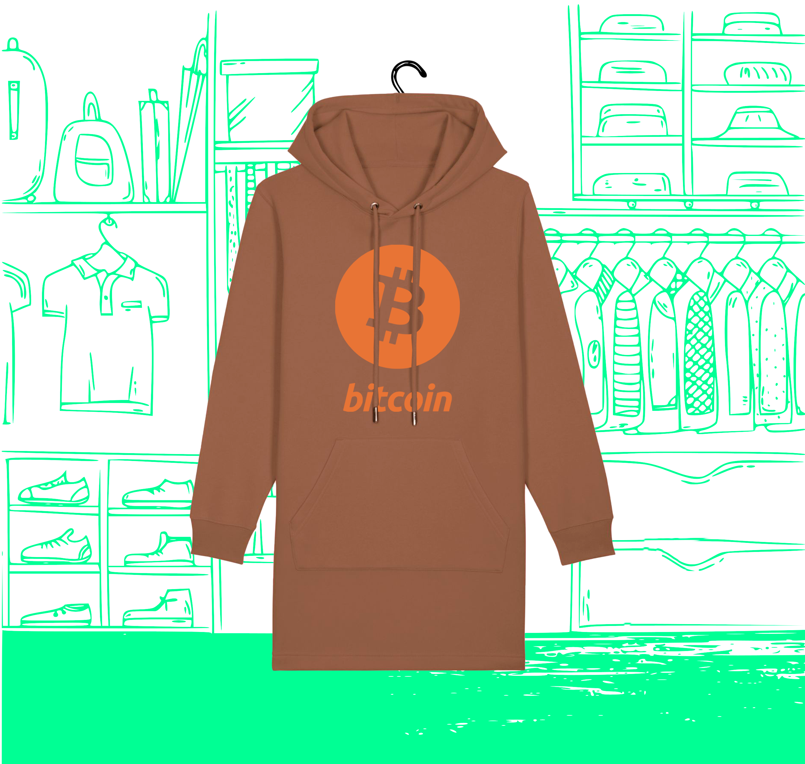 Copper Bitcoin Limited Sweat Dress