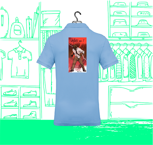 Men's Polo Hate Me Visual Back | Cryptofanateek