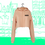 Miniature : Sweat Hoodie Crop Femme Visuel CryptoFanateek Coeur Face