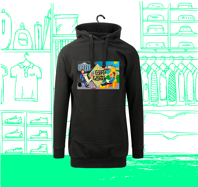 La Bonne Paye Sweatshirtkleid mit Kapuze für Damen Visual Face