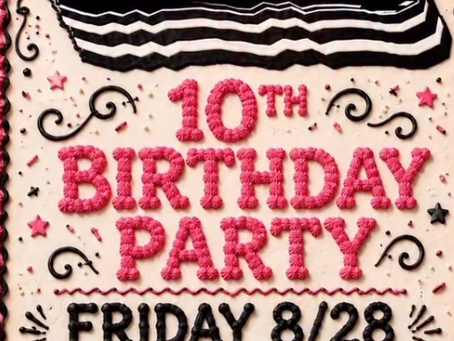The Shop Tempe 10 Year Anniversary on 8/28